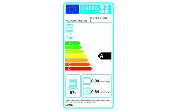 HOTPOINT CE6IFA.2 X F /HA S - &Eacute;tiquette &eacute;nergie
