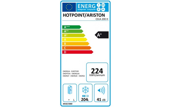 HOTPOINT CS1A200H - &Eacute;tiquette &eacute;nergie