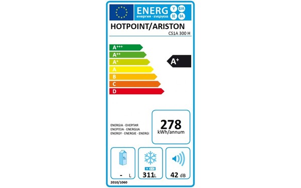 HOTPOINT CS1A300H - &Eacute;tiquette &eacute;nergie