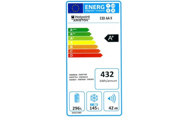 HOTPOINT E3D AA X - &Eacute;tiquette &eacute;nergie
