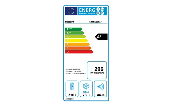 HOTPOINT EBYH 18201 F - &Eacute;tiquette &eacute;nergie