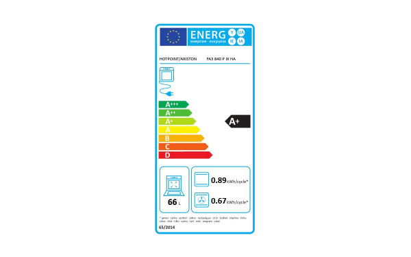 HOTPOINT FA3 840 P IX HA - &Eacute;tiquette &eacute;nergie