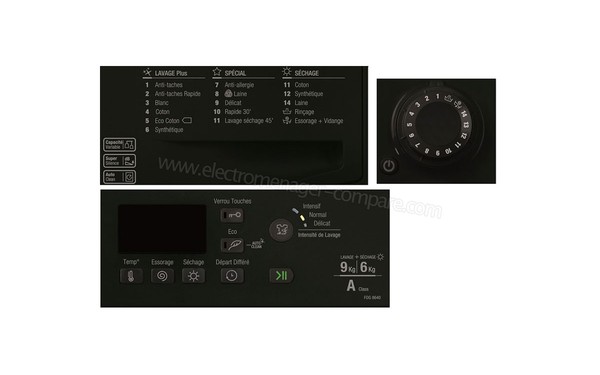 HOTPOINT FDG 8640K FR - Panneau de commandes