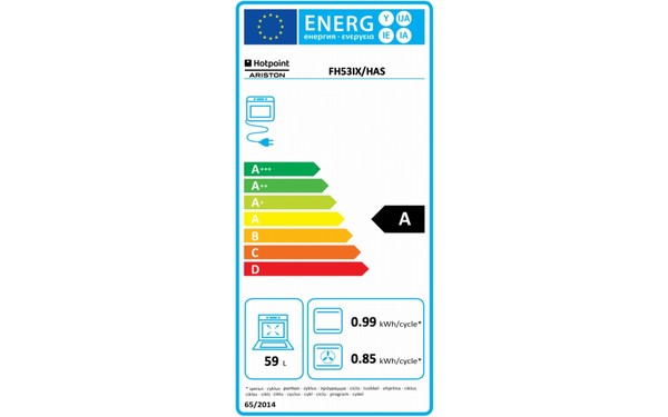 HOTPOINT FH 53 IX/HA S - &Eacute;tiquette &eacute;nergie