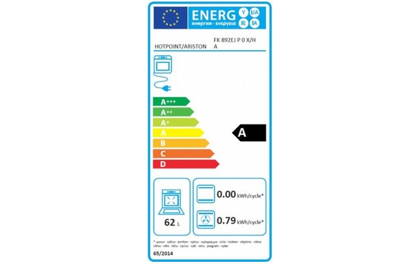 HOTPOINT FK 892EJ P 0 X/HA - &Eacute;tiquette &eacute;nergie