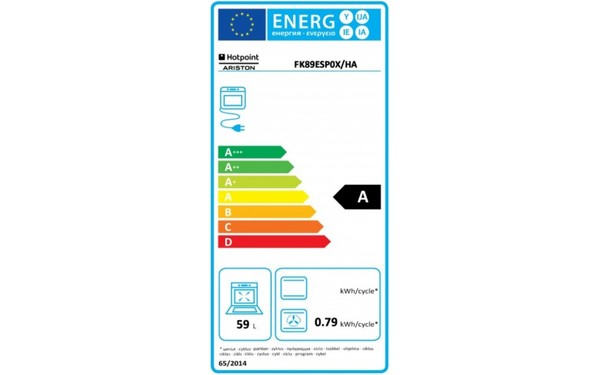 HOTPOINT FK 89ES P 0 X/HA - &Eacute;tiquette &eacute;nergie