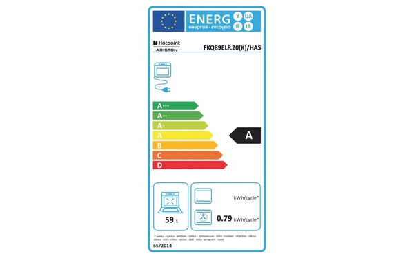 HOTPOINT FKQ 89ELP.20(K)/HA S - &Eacute;tiquette &eacute;nergie