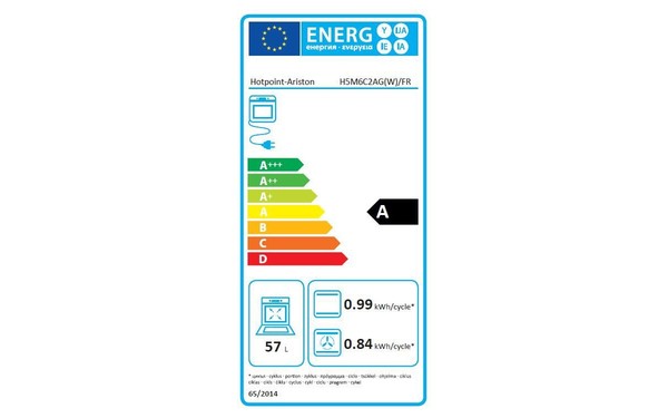 HOTPOINT H5M6C2AG (W) /FR - &Eacute;tiquette &eacute;nergie