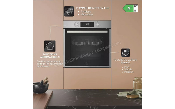 HOTPOINT HAO478PZX - 2 types de nettoyage