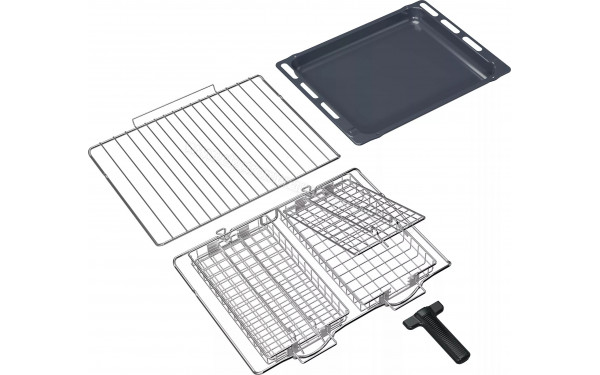 HOTPOINT HAO478PZX - Vue des grilles et du l&egrave;chefrite