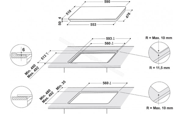 HOTPOINT HB 2760B NE - Sch&eacute;ma technique