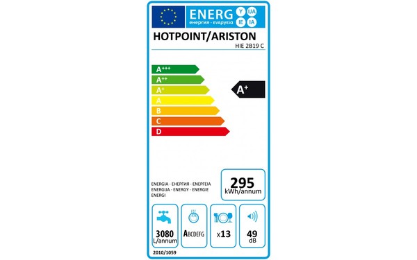 HOTPOINT HIE 2B19 C - &Eacute;tiquette &eacute;nergie