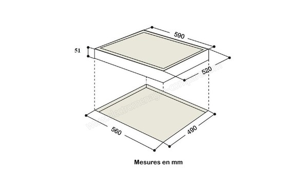 HOTPOINT KIO 644 DD Z - Niche d'encastrement