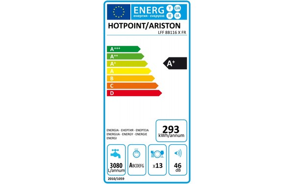 HOTPOINT LFF 8B116 X FR - &Eacute;tiquette &eacute;nergie