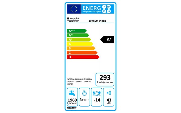 HOTPOINT LFF 8M113 7 FR - &Eacute;tiquette &eacute;nergie