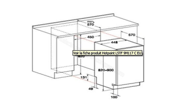 HOTPOINT LSTF 9M117 C EU - Schema technique (cr&eacute;dit : Darty)