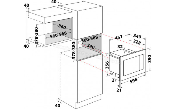 HOTPOINT MF20GIXHA - Sch&eacute;ma technique