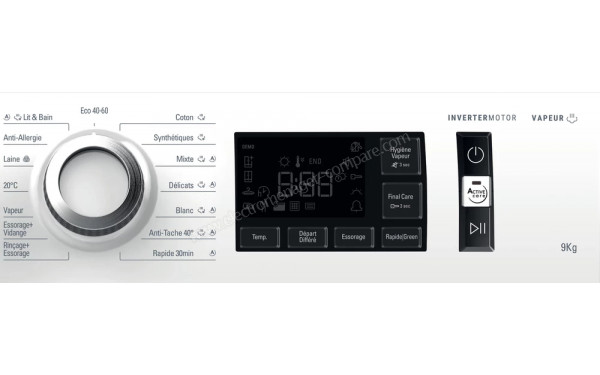 HOTPOINT NAM11945WMFRN - Vue des programmes
