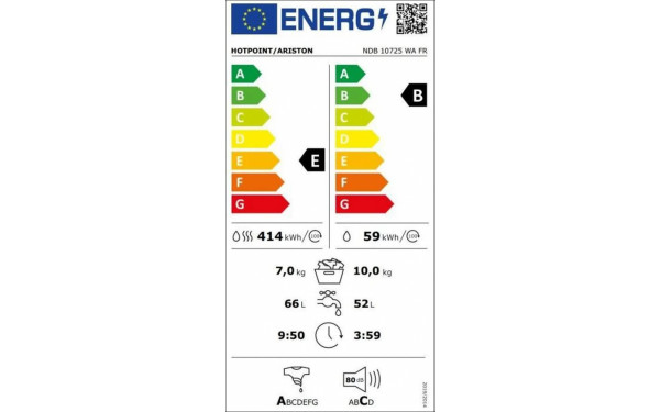 HOTPOINT NDB10725WAFR - &Eacute;tiquette &eacute;nergie v2