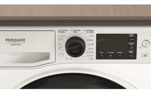 HOTPOINT NDB8635KFR - Panneau de commandes