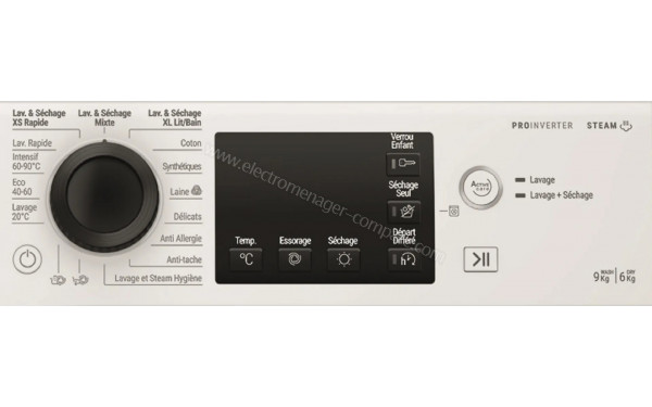 HOTPOINT NDB964489WKAFR - Vue des programmes