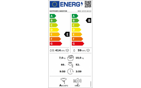 HOTPOINT NDD10725KAEU - &Eacute;tiquette &eacute;nergie v2