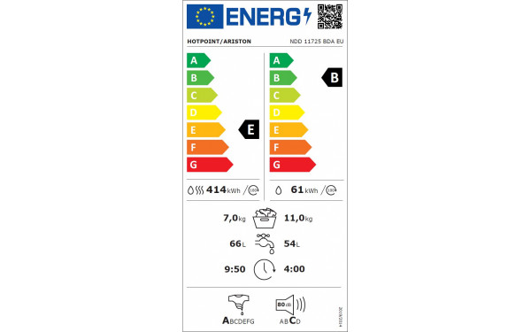HOTPOINT NDD11725BDAEU - &Eacute;tiquette &eacute;nergie v2