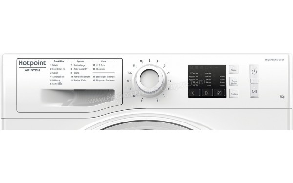 HOTPOINT NM10 823 W FR - Panneau de commandes