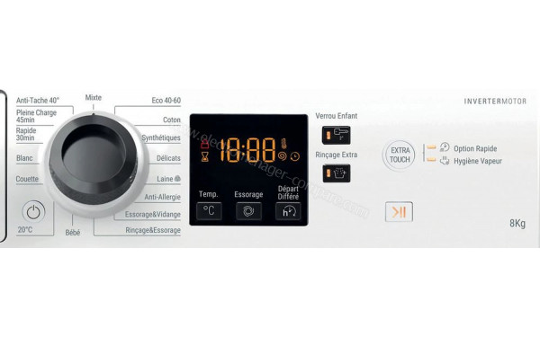HOTPOINT NS8469WKFR - Vue des programmes