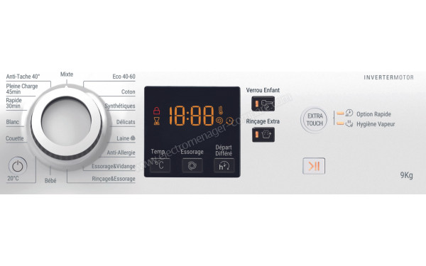 HOTPOINT NS944CWWFRN - Panneau de commandes