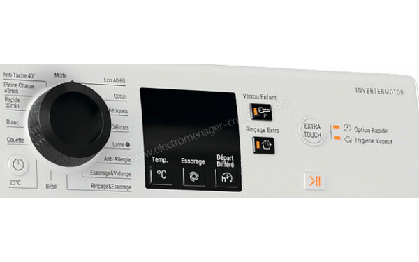 HOTPOINT NSC1063CWKFRN - Panneau de commandes