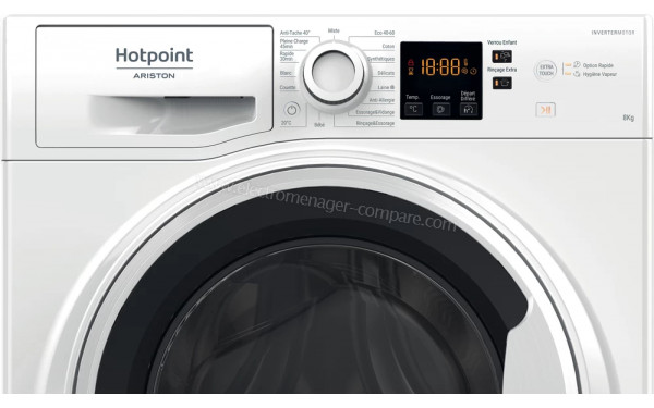 HOTPOINT NSH844CWWFRN - Panneau de commandes