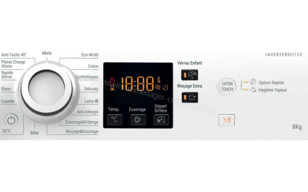 HOTPOINT NSH844CWWFRN - Vue des programmes