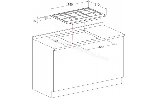 HOTPOINT PKL 741 T/D2/IX/HA - Sch&eacute;ma technique