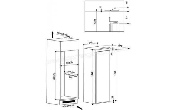 HOTPOINT SZ 12 A2 D/HA - Sch&eacute;ma technique