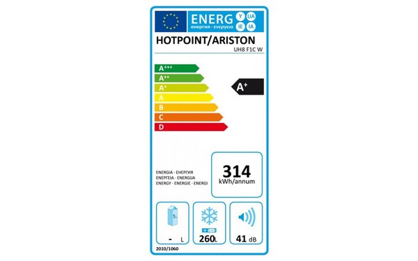 HOTPOINT UH8 F1C W - &Eacute;tiquette &eacute;nergie
