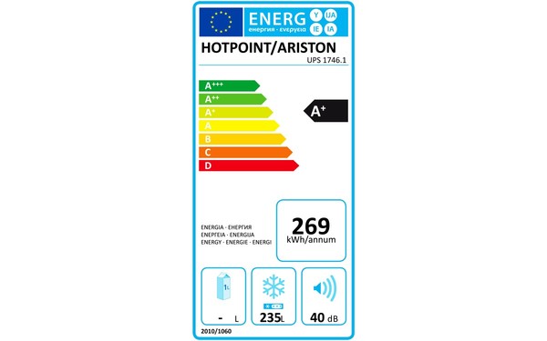 HOTPOINT UPS 1746.1 - &Eacute;tiquette &eacute;nergie