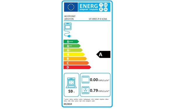 HOTPOINT UT 89ES P 0 X/HA - &Eacute;tiquette &eacute;nergie