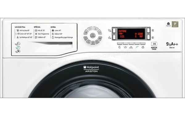 HOTPOINT WMD 942 B FR - Panneau de commandes