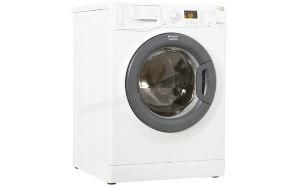 HOTPOINT WMG 1043 B FR - Vue 3/4 gauche (cr&eacute;dit : Boulanger)