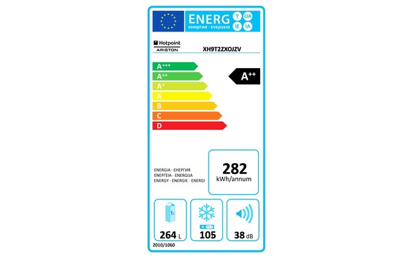 HOTPOINT XH9 T2Z XOJZV - &Eacute;tiquette &eacute;nergie