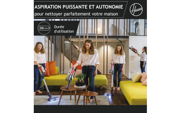 HOOVER HF916BF - Autonomie jusqu'&agrave; 30 minutes