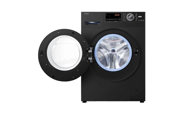 HAIER HW80-14636B - Vue de face hublot ouvert