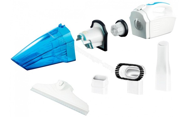 HYDRO HYDROVAC blanc et bleu - Vue d&eacute;mont&eacute;e