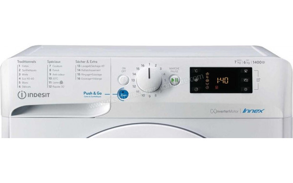 INDESIT BDE761483XWFRN - Panneau de commandes