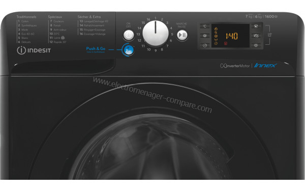 INDESIT BDE761682XKFRN - Panneau de commandes