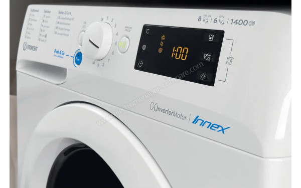 INDESIT BDE861483XWFRN - Panneau de commandes