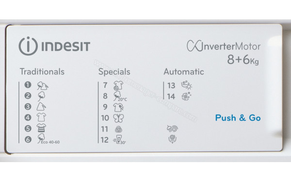 INDESIT BI WDIL 861484 EU - Vue des programmes