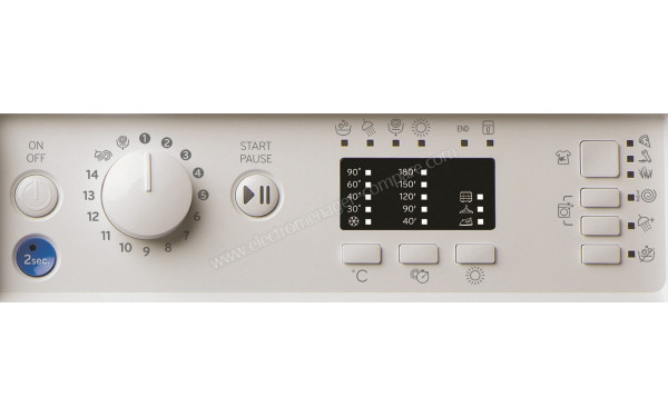 INDESIT BIWDIL861485EU - Panneau de commandes