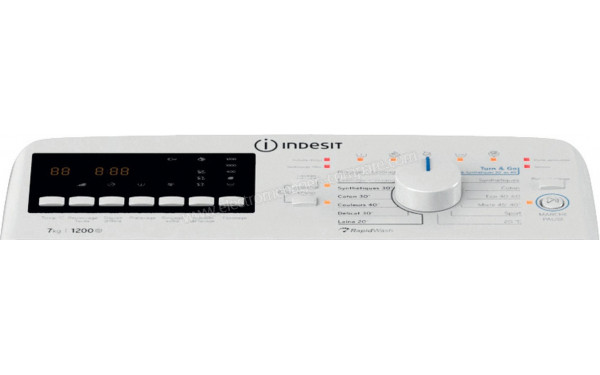 INDESIT BTW7251CRF - Panneau de commandes